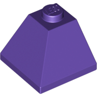 Lego kostka (kostička) 2x2 úhel 45° šikmá střecha roh, tmavě fialová (4224871, 6107202)